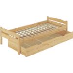Erst-Holz Pflegebetten lackiert aus Massivholz mit Rollen 90x200 