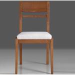 Cremefarbene Moderne Basilicana Holzstühle aus Massivholz Breite 0-50cm, Höhe 50-100cm, Tiefe 0-50cm 