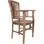 Braune Rustikale Möbel Exclusive Designer Stühle lackiert aus Massivholz mit Armlehne Breite 50-100cm, Höhe 50-100cm, Tiefe 50-100cm 