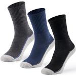 Anthrazitfarbene Thermo-Socken aus Baumwolle für Herren Größe 49 für den für den Winter 