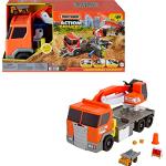 Matchbox Action Drivers Transforming Excavator - Spielzeug-Baulastwagen mit Bohrstation, Kran und Felsentrichter und Muldenkipper, HPD64
