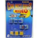 Matchbox Connectables Micro - Rescue Police School Bus - 8 Teile MOC auf Blister