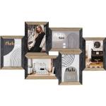Schwarze Fotowände & Bilderrahmen Sets aus Holz Hochformat 10x15 