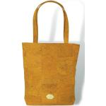 Gelbe Oversize MATES OF NATURE Vegane Nachhaltige Lederhandtaschen mit Reißverschluss aus Veloursleder mit Innentaschen für Herren 