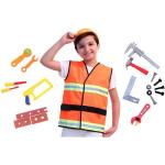 Orange Motiv Bauarbeiter-Kostüme für Kinder 
