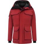 Reduzierte Rote Oversize Winterjacken mit Reißverschluss aus Baumwolle für Herren Größe XL für den für den Winter 
