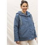 Blaue Wasserdichte Matona Bio Nachhaltige Wachsjacken aus Baumwolle für Damen Größe XL für den für den Winter 