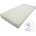 Weiße Matratzen Perfekt Bonell Federkernmatratzen aus Polyester 80x200 mit Härtegrad 3 