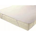 Weiße Matratzenauflagen & Unterbetten aus Jersey 120x200 