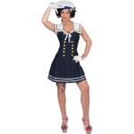 Marineblaue Funny Fashion Matrosen-Kostüme für Damen Größe M 