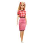 MATTEL FBR37 GRB59 Barbie Fashionistas Puppe Houndstooth Top / Skirt Matching Set