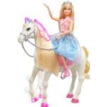 MATTEL GML79 Barbie Prinzessinnen Abenteuer Tanzendes Pferd mit Prinzessin Puppe, Licht & Geräuschen