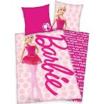Pinke Motiv Mattel Barbie Motiv Bettwäsche aus Baumwolle trocknergeeignet 