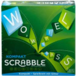 MATTEL Scrabble Kompakt Gesellschaftsspiel Grün