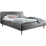 Hellgraue Skandinavische Meise Betten mit Tiermotiv aus Massivholz 180x200 