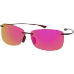 Braune Maui Jim Rechteckige Sonnenbrillen polarisiert aus Kunststoff für Herren 