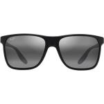 Schwarze Maui Jim Sonnenbrillen polarisiert aus Kunststoff 