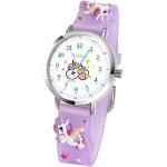 Maukoo Kinderuhr, 3D Cute Cartoon Armbanduhr, Armbanduhr für Kinder Jungen und Mädchen,30M wasserdichte Analog Quarzuhr, Teaching Handgelenk Uhren mit Silikon Armband (Unicorn Purple A)