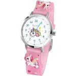 Maukoo Kinderuhr, 3D Cute Cartoon Armbanduhr, Armbanduhr für Kinder Jungen und Mädchen,30M wasserdichte Analog Quarzuhr, Teaching Handgelenk Uhren mit Silikon Armband (Unicorn Pink A)
