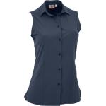 Blaue Karo Karierte Blusen aus Polyester für Damen Übergrößen für den für den Sommer 