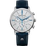 Reduzierte Blaue Maurice Lacroix Eliros Chronograph Armbanduhren mit Chronograph-Zifferblatt 