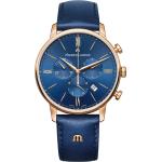 Blaue Maurice Lacroix Eliros Chronograph Armbanduhren mit Chronograph-Zifferblatt 