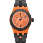 Reduzierte Orange Maurice Lacroix Aikon Kunststoffarmbanduhren mit Kunststoff-Uhrenglas für Herren 