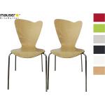 Designer Stühle lackiert aus Buche stapelbar Breite 50-100cm, Höhe 50-100cm, Tiefe 50-100cm 2-teilig 