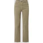 Khakifarbene Loose Fit MAVI Straight Leg Jeans mit Reißverschluss aus Baumwolle für Damen Größe XS Weite 29 