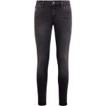 Graue Super Skinny MAVI Skinny Jeans mit Reißverschluss aus Denim für Damen 