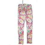 MAVI Serena Damen Jeans Hose super skinny stretch low R. W26 L34 Blumen pink NEU