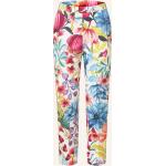Hellrote Blumenmuster Business MAX & CO. Business-Hosen mit Reißverschluss aus Baumwolle für Damen Größe S 