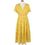 Gelbe MAX & CO. Kleider A-Linie aus Baumwolle für Damen Größe M 