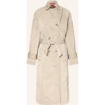 Beige MAX & CO. Trenchcoats mit Knopf aus Polyester für Damen Größe M 
