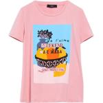 Reduzierte Pinke Max Mara T-Shirts aus Baumwolle für Damen Größe S 