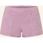 Rosa Max Mara Jeans-Shorts mit Reißverschluss aus Baumwolle für Damen Größe S für den für den Sommer 