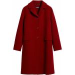 Rote Max Mara Wollmäntel mit Knopf aus Wolle für Damen Größe S 