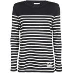 Reduzierte Schwarze Langärmelige Max Mara T-Shirts aus Baumwolle für Damen Größe XS 