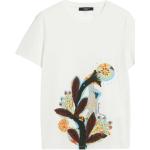 Reduzierte Weiße Max Mara T-Shirts aus Baumwolle für Damen Größe XS 