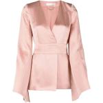 Reduzierte Pinke Elegante Max Mara V-Ausschnitt Kimono-Jacken aus Seide für Damen Größe S 