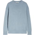 Reduzierte Hellblaue Max Mara Studio Kaschmir-Pullover aus Wolle für Damen Größe XS 