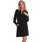 Reduzierte Schwarze Max Mara Studio V-Ausschnitt Damenkleider mit Reißverschluss Größe XL für Partys 