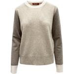 Braune Max Mara Studio Rundhals-Ausschnitt Kaschmir-Pullover aus Wolle für Damen Größe L für den für den Herbst 