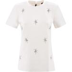 Reduzierte Weiße Kurzärmelige Max Mara Studio T-Shirts für Damen Größe L 