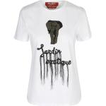 Reduzierte Weiße Max Mara Studio T-Shirts aus Baumwolle für Damen Größe M 