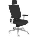 Schwarze Moderne Ergonomische Bürostühle & orthopädische Bürostühle  aus Stoff mit Armlehne 
