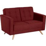Rote Moderne Max Winzer Zweisitzer-Sofas mit Armlehne Breite 100-150cm, Höhe 50-100cm, Tiefe 50-100cm 2 Personen 