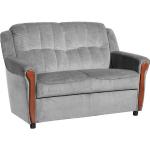 Silberne Moderne Max Winzer Zweisitzer-Sofas aus Polyester mit Armlehne Breite 100-150cm, Höhe 50-100cm, Tiefe 50-100cm 2 Personen 