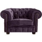 Max Winzer CHESTERFIELD-SESSEL, Lila, 110x74x98 cm, Goldenes M, Made in Europe, Wohnzimmer, Sessel, Chesterfield-Sessel