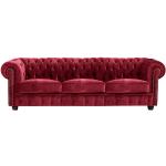 Rote Max Winzer Chesterfield Sofas aus Textil Breite 150-200cm, Höhe 200-250cm, Tiefe 50-100cm 3 Personen 